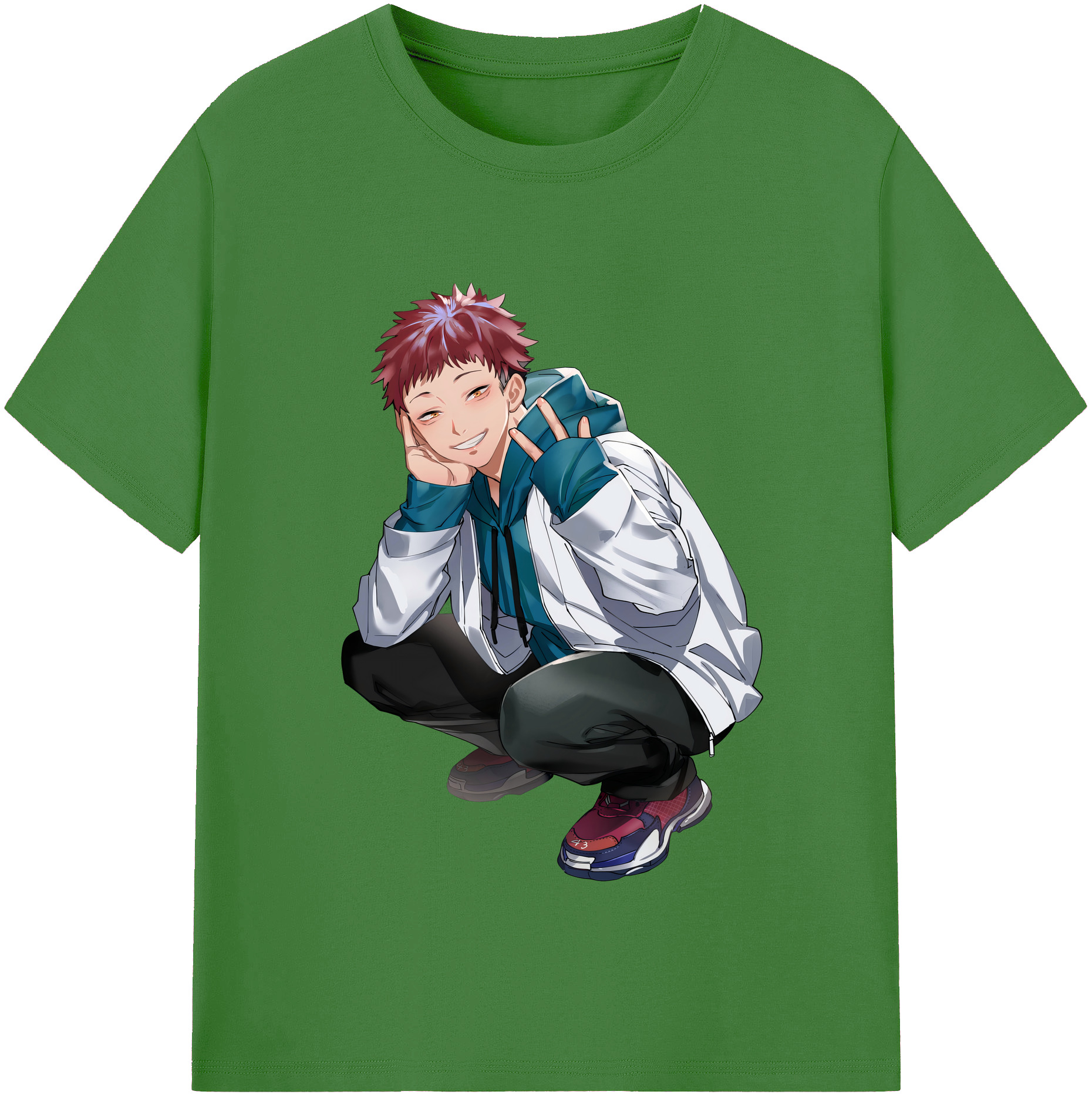 （画像用） 呪術廻戦 Jujutsu Kaisen レディースカジュアルプリントTシャツ（綿100％）